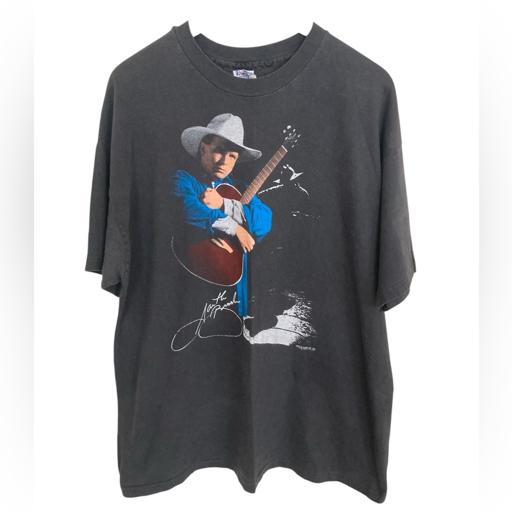 Vintage 1992 Garth Brooks Country Music Hanes TShirt with Graphic Design Size XL